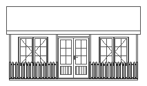 20 x 20ft Pavilion Garden Room with Weatherboard Cladding