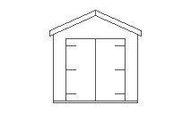 8 X 12 Superior Shed in Pebble