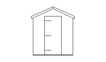 6 x 8ft Classic Shed with Guttering