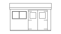 6 x 12ft Superior Shed with Window Bars