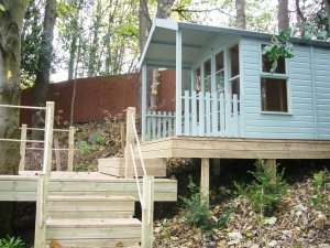 Morston Summerhouse on Raised Decking