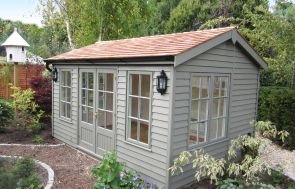 Apex Garden Room with Weatherboard Cladding 