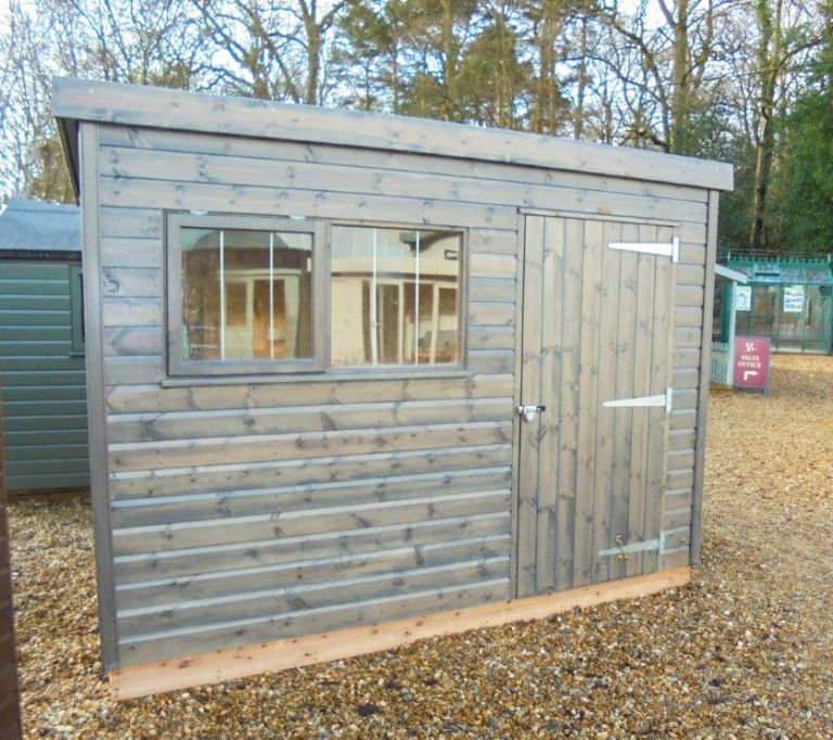 Superior Shed in Grey Sikkens Paint 