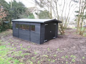 Timber Garage In Westwell