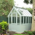 Timber Greenhouse with Slatted Benches