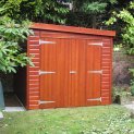Superior Shed in Sikkens Mahogany Stain