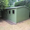 Insulated Superior Shed with Oak Faced Ply Lining