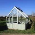 Large Timber Greenhouse with Workbenches 