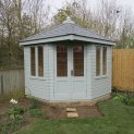 Corner Summerhouse with Leaded Windows 