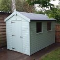 6 x 10ft Classic Shed Painted in Seagrass