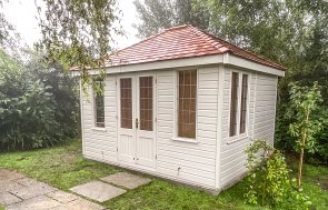 3.0 x 3.6m Cley Summerhouse painted in Twine
