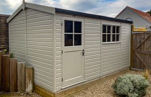 3.0 x 4.2m Superior Shed painted in Bespoke with Apex Roof