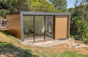 4.0 x 5.0m The Cube Studio painted in Nordic Sand