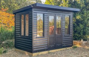 1.8 x 3.0m Thornham Summerhouse painted in Black