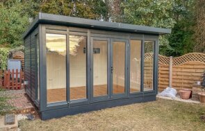 3.0 x 4.2m Salthouse Studio painted in Anthracite